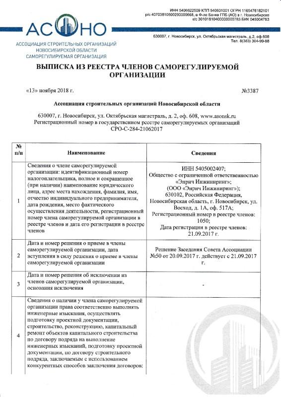 Сертификат СРО-1